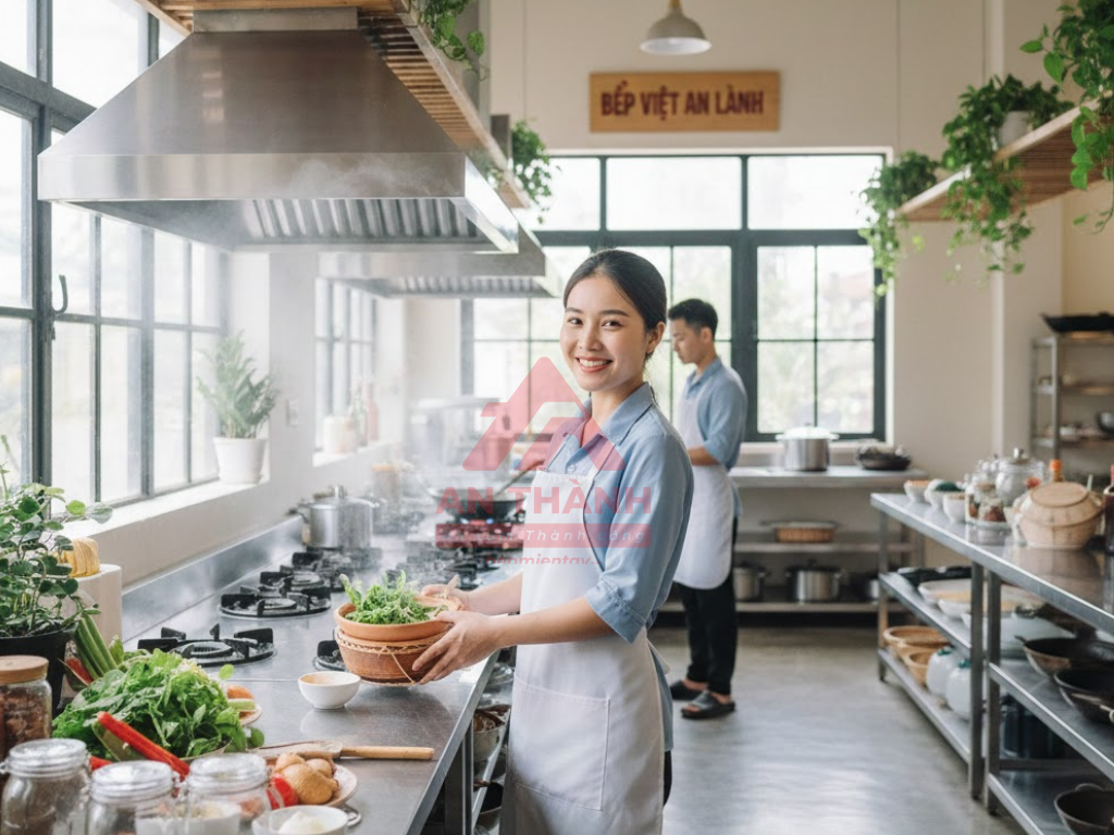 2. Đừng để hơi nước “mắc kẹt” trong bếp